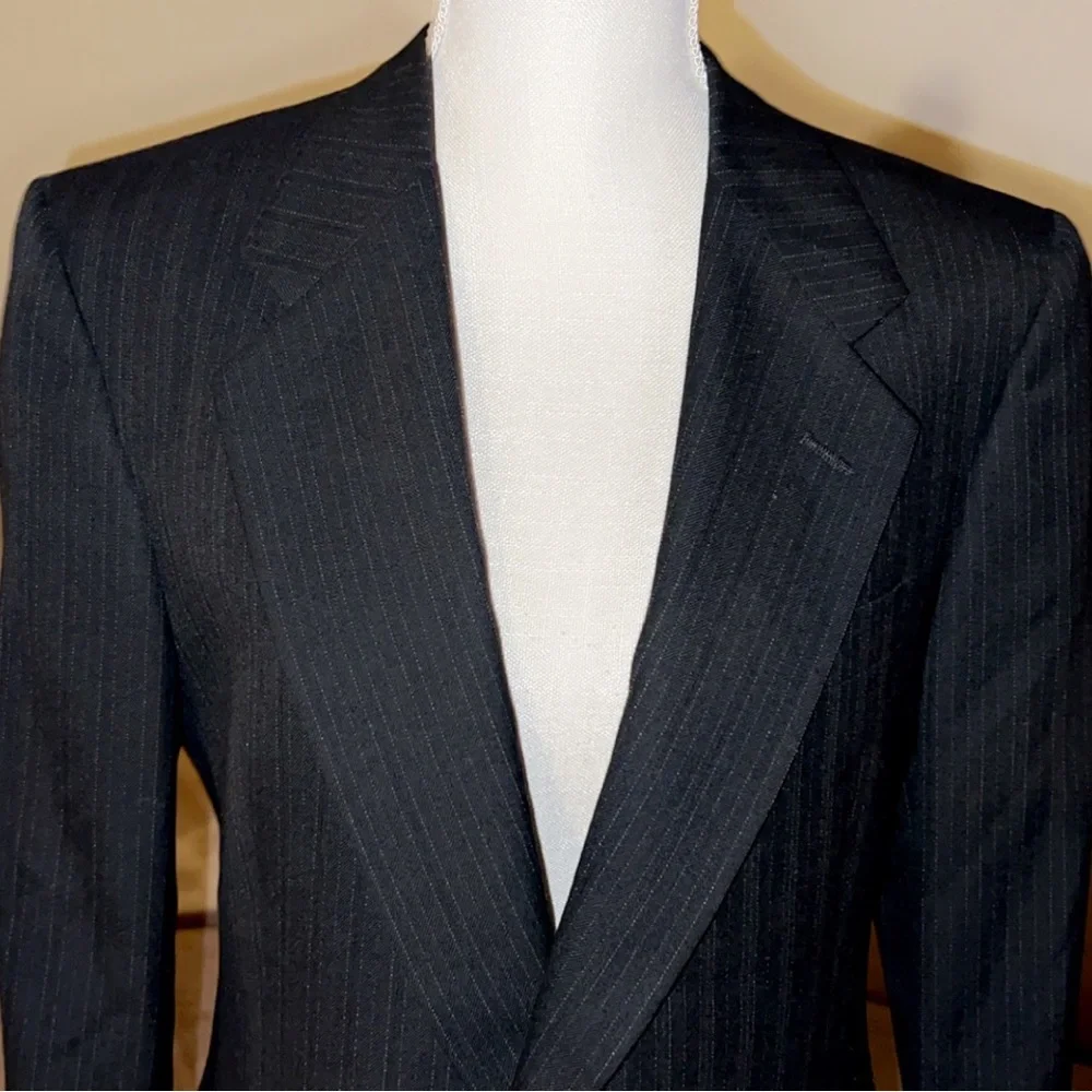 CHRISTIAN DIOR Pinstripe Blazer Jacket